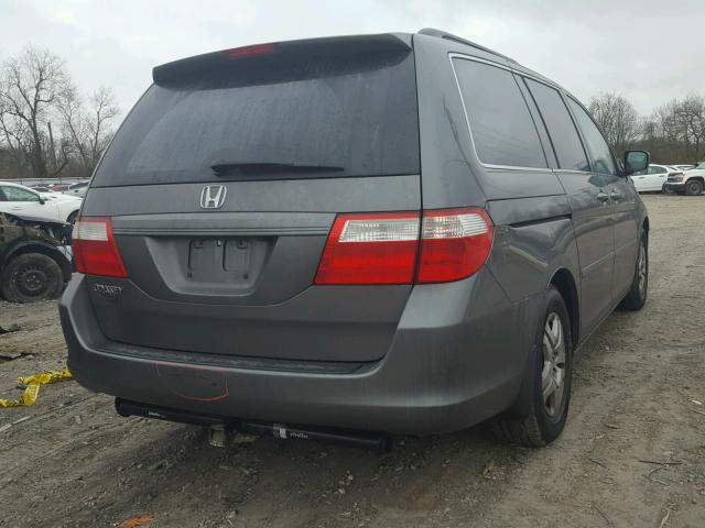 5FNRL38737B138953 - 2007 HONDA ODYSSEY EX GRAY photo 4