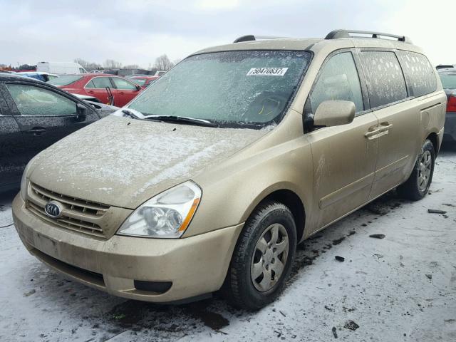 KNDMB233X86229422 - 2008 KIA SEDONA EX GOLD photo 2