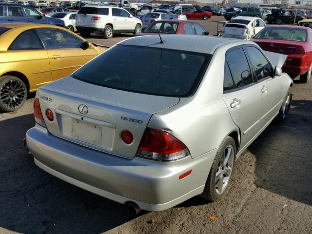 JTHBD182610025171 - 2001 LEXUS IS 300 SILVER photo 4