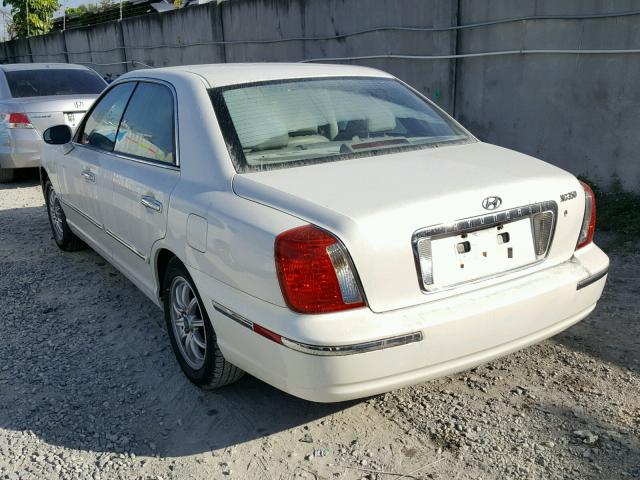 KMHFU45E44A322100 - 2004 HYUNDAI XG 350 WHITE photo 3