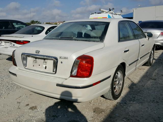 KMHFU45E44A322100 - 2004 HYUNDAI XG 350 WHITE photo 4