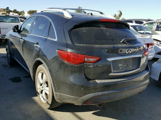 JNRAS18W99M159537 - 2009 INFINITI FX35 BLACK photo 3