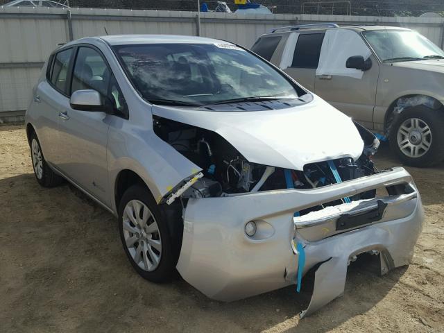 1N4BZ0CP3HC306827 - 2017 NISSAN LEAF S SILVER photo 1