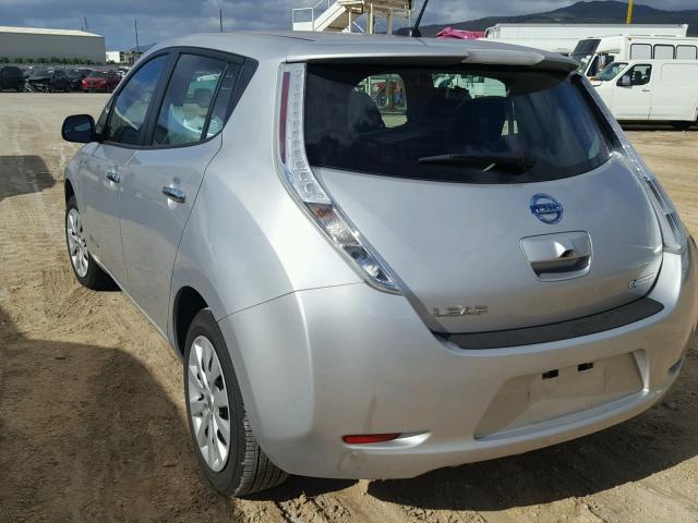 1N4BZ0CP3HC306827 - 2017 NISSAN LEAF S SILVER photo 3