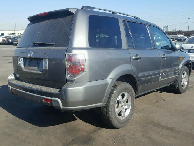 5FNYF28508B019190 - 2008 HONDA PILOT EXL CHARCOAL photo 4