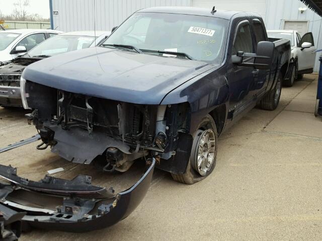 1GCEK29029Z145516 - 2009 CHEVROLET SILVERADO BLUE photo 2