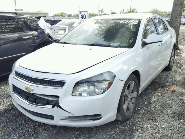 1G1ZC5EU5CF374878 - 2012 CHEVROLET MALIBU 1LT Ақ фото 2