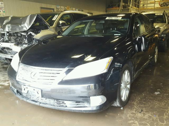 JTHBK1EG7A2400849 - 2010 LEXUS ES 350 BLACK photo 2