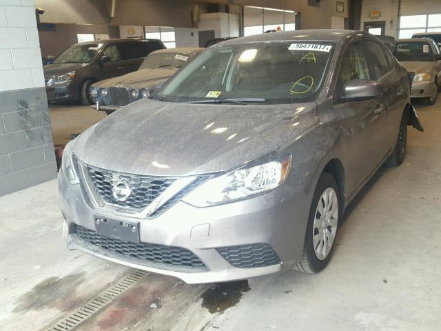 3N1AB7AP3GY228922 - 2016 NISSAN SENTRA S GRAY photo 2