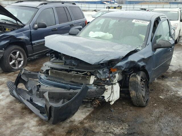 1G1AK55F177397995 - 2007 CHEVROLET COBALT LS BLUE photo 2