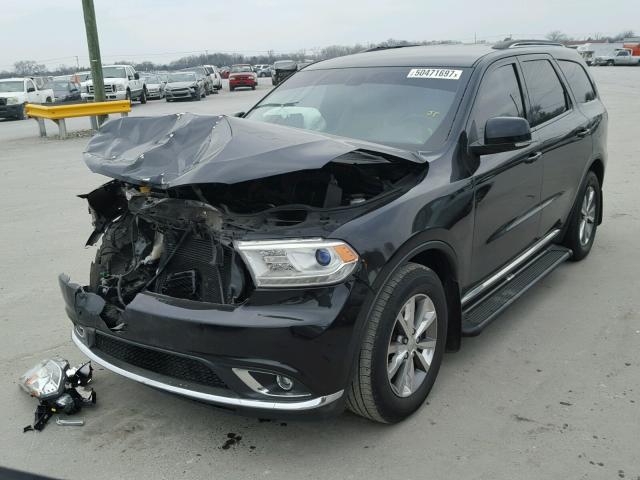 1C4RDHDG4EC979500 - 2014 DODGE DURANGO LI BLACK photo 2