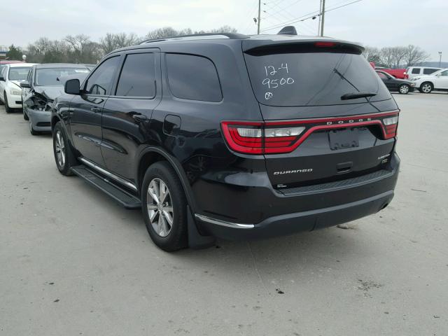 1C4RDHDG4EC979500 - 2014 DODGE DURANGO LI BLACK photo 3