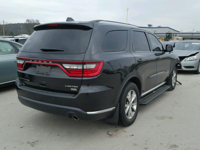 1C4RDHDG4EC979500 - 2014 DODGE DURANGO LI BLACK photo 4