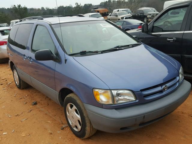 4T3ZF13C8XU126789 - 1999 TOYOTA SIENNA LE BLUE photo 1