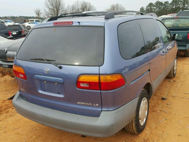 4T3ZF13C8XU126789 - 1999 TOYOTA SIENNA LE BLUE photo 4