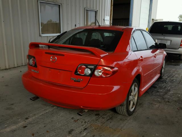 1YVHP84C855M57323 - 2005 MAZDA 6 I წითელი ფოტო 4