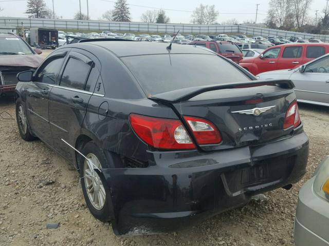 1C3LC46K57N504680 - 2007 CHRYSLER SEBRING BLACK photo 3