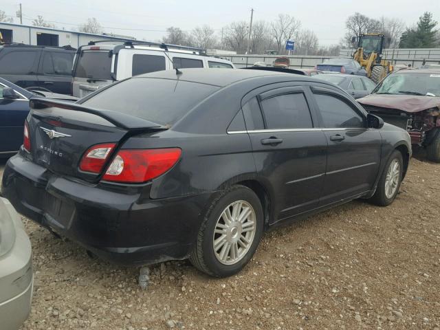 1C3LC46K57N504680 - 2007 CHRYSLER SEBRING BLACK photo 4