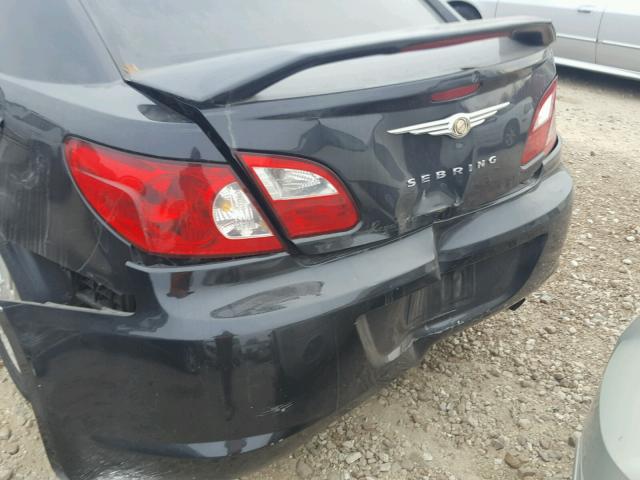 1C3LC46K57N504680 - 2007 CHRYSLER SEBRING BLACK photo 9