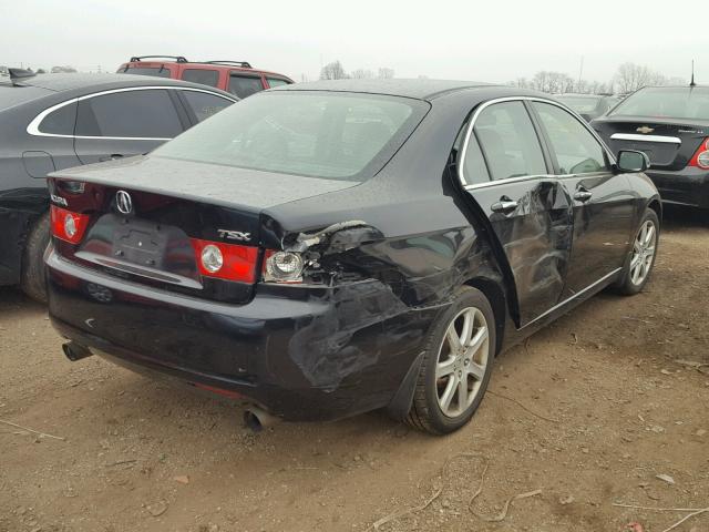 JH4CL96834C006285 - 2004 ACURA TSX BLACK photo 4