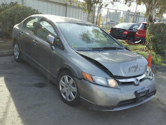 JHMFA16577S001899 - 2007 HONDA CIVIC LX GRAY photo 1