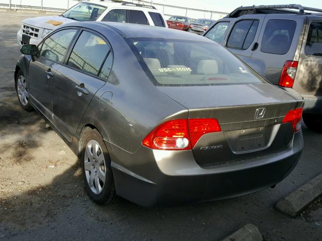 JHMFA16577S001899 - 2007 HONDA CIVIC LX GRAY photo 3