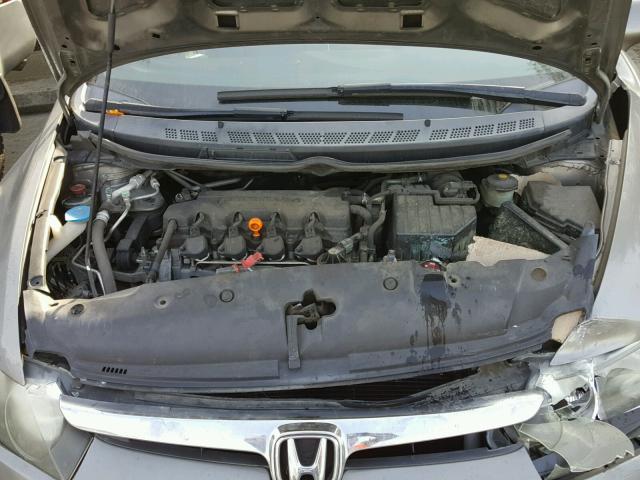 JHMFA16577S001899 - 2007 HONDA CIVIC LX GRAY photo 7