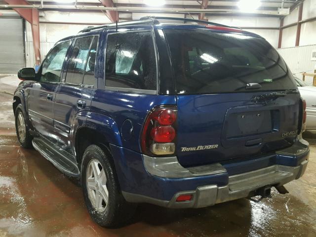 1GNDT13S722379136 - 2002 CHEVROLET TRAILBLAZE BLUE photo 3