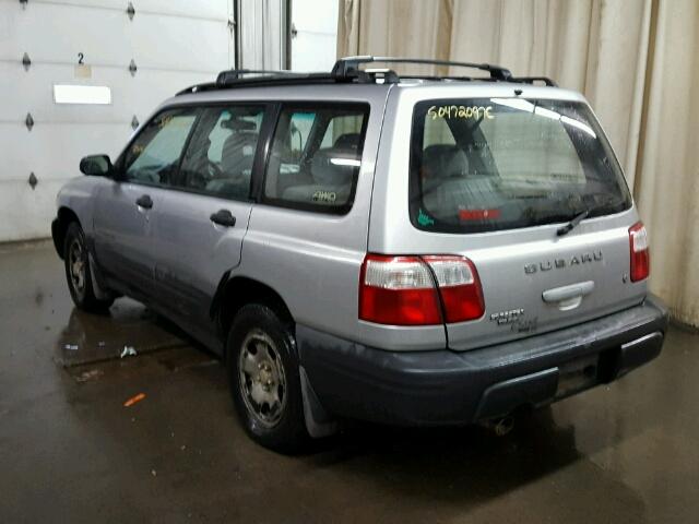 JF1SF63562H726537 - 2002 SUBARU FORESTER L SILVER photo 3