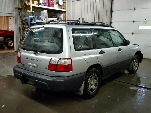 JF1SF63562H726537 - 2002 SUBARU FORESTER L SILVER photo 4