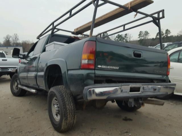 1GCHC29191E287554 - 2001 CHEVROLET SILVERADO GREEN photo 3