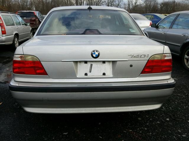 WBAGG83471DN81205 - 2001 BMW 740 I AUTO SILVER photo 9