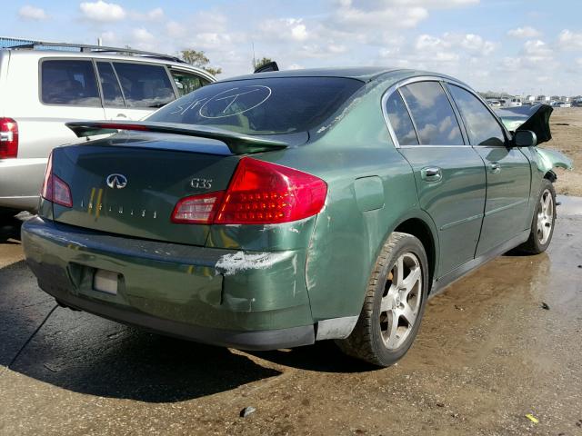 JNKCV51E13M326598 - 2003 INFINITI G35 GREEN photo 4