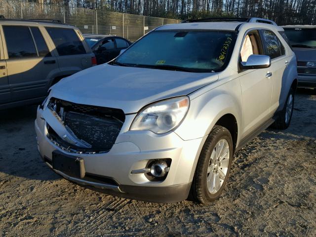 2CNFLFEY3A6404885 - 2010 CHEVROLET EQUINOX LT SILVER photo 2