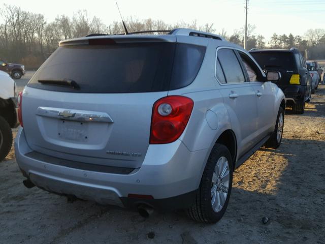 2CNFLFEY3A6404885 - 2010 CHEVROLET EQUINOX LT SILVER photo 4