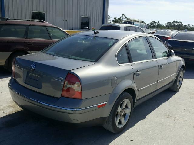 WVWTH63B54P199727 - 2004 VOLKSWAGEN PASSAT GLX SILVER photo 4
