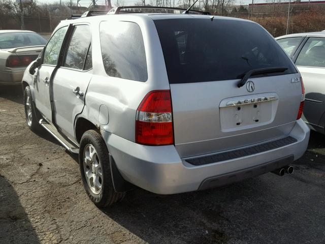 2HNYD18602H543475 - 2002 ACURA MDX TOURIN SILVER photo 3