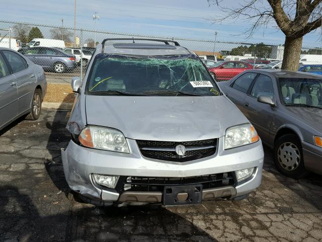 2HNYD18602H543475 - 2002 ACURA MDX TOURIN SILVER photo 9