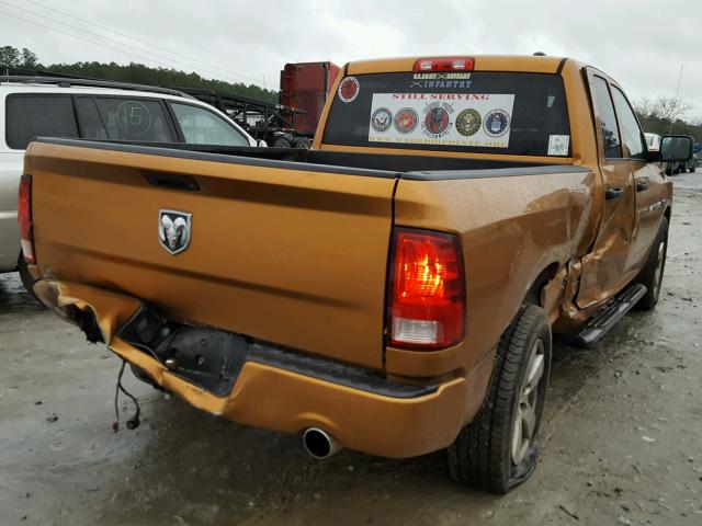 1C6RD6FT2CS294209 - 2012 DODGE RAM 1500 S ORANGE photo 4