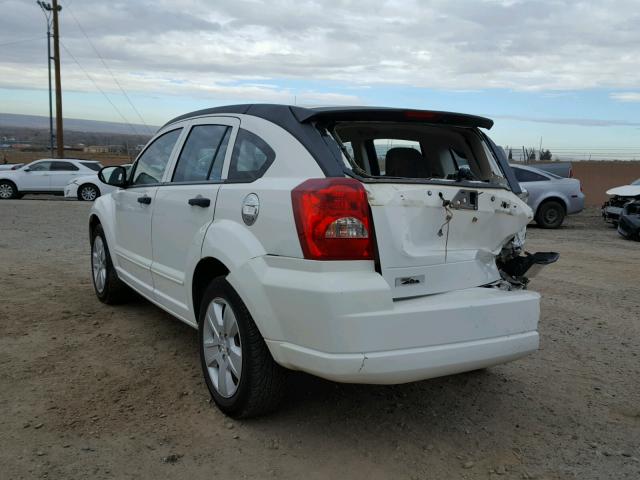 1B3HB48B67D188229 - 2007 DODGE CALIBER SX WHITE photo 3