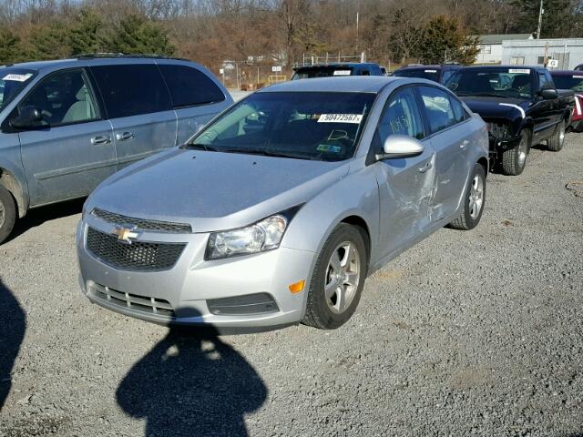 1G1PE5SC7C7270965 - 2012 CHEVROLET CRUZE LT SILVER photo 2