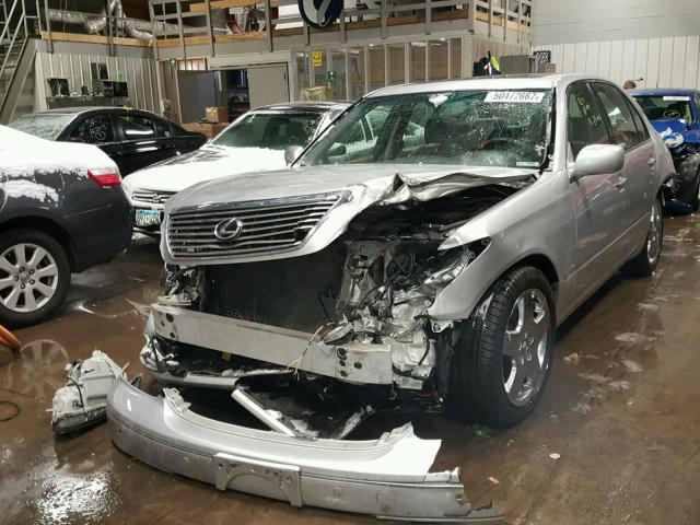 JTHBN36F055000886 - 2005 LEXUS LS 430 GRAY photo 2