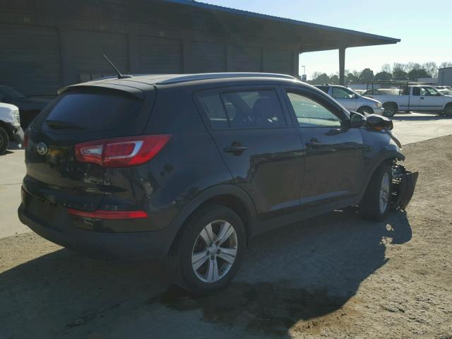 KNDPB3A20D7489295 - 2013 KIA SPORTAGE B BLACK photo 4