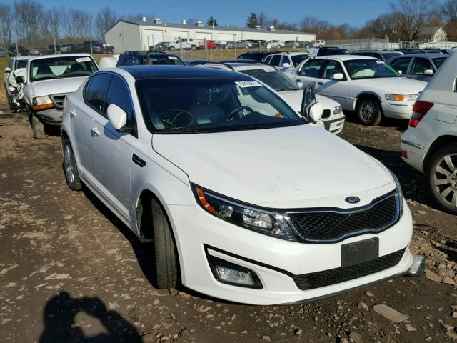 5XXGN4A72FG472369 - 2015 KIA OPTIMA EX WHITE photo 1