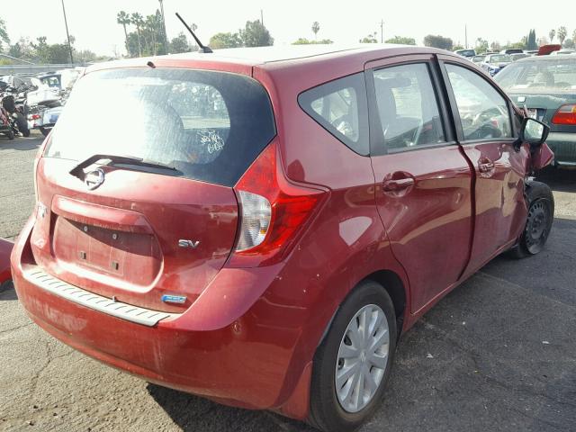 3N1CE2CP8FL416766 - 2015 NISSAN VERSA NOTE RED photo 4