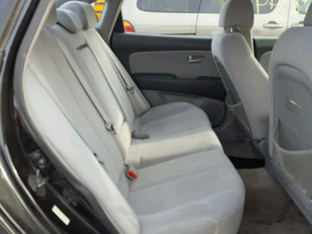 KMHDU46D87U178986 - 2007 HYUNDAI ELANTRA GL BLACK photo 6