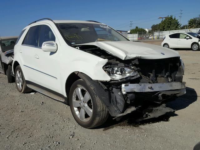 4JGBB5GB5AA550311 - 2010 MERCEDES-BENZ ML 350 WHITE photo 1