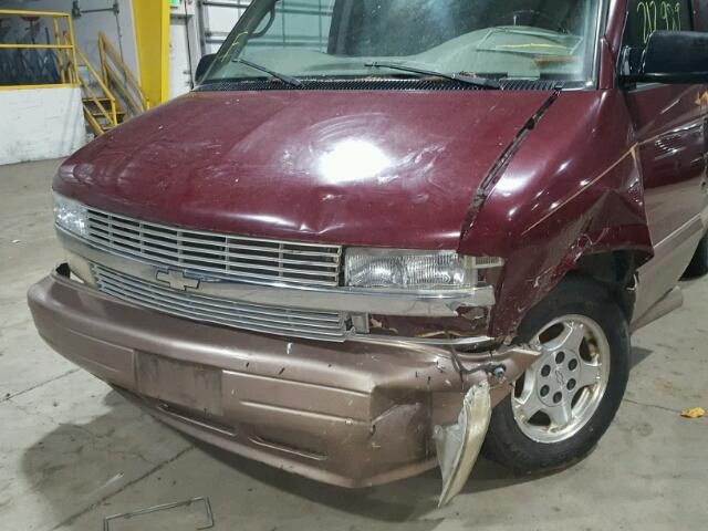 1GNDM19X94B103091 - 2004 CHEVROLET ASTRO BURGUNDY photo 9