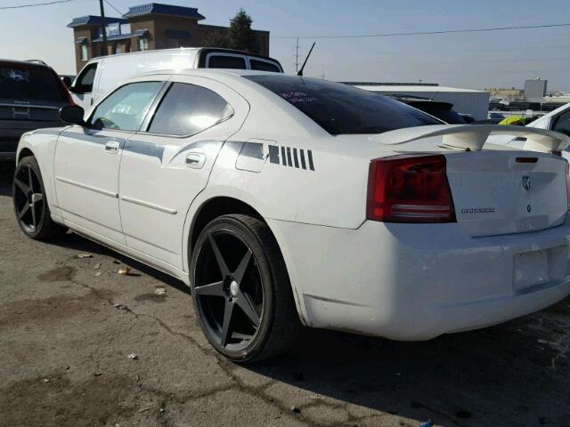 2B3KA43R08H153090 - 2008 DODGE CHARGER WHITE photo 3