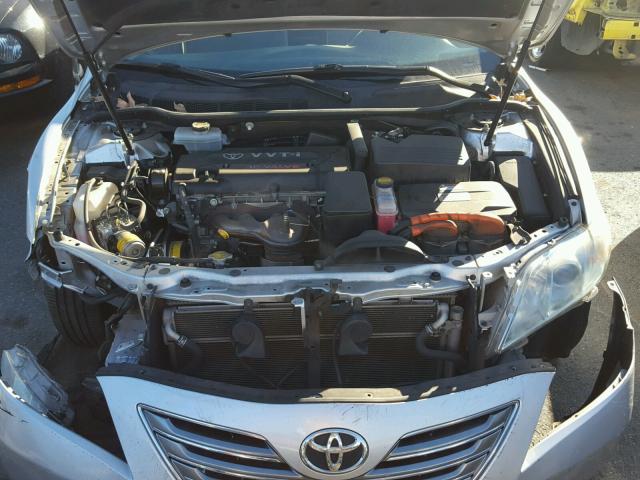 4T1BB46K09U067170 - 2009 TOYOTA CAMRY HYBR SILVER photo 7